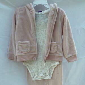 NWT 3-piece Onesie and Fleece Jacket